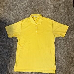 Adidas Men's Yellow Polo Shirt